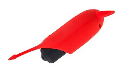 Красный вибростимулятор Devol Mini Vibrator - 8,5 см.