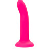 Ярко-розовый, светящийся в темноте фаллоимитатор Sam Glow - 17 см.