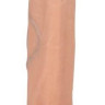 Телесный реалистичный фаллоимитатор REAL с трусиками для страпона - 23 см.