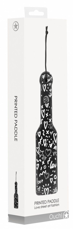 Шлепалка Printed Paddle Love Street Art Fashion - 28,5 см.