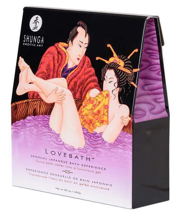 Соль для ванны Lovebath Sensual lotus, превращающая воду в гель - 650 гр.