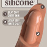 Кофейный фаллоимитатор 6  Silicone Dual Density Cock - 17 см.