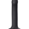 Черный фаллос на присоске Silicone Bendable Dildo L - 19 см.