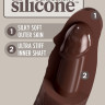 Коричневый фаллоимитатор 7  Silicone Dual Density Cock - 21 см.