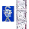 Розовые презервативы Sagami Xtreme Feel Fit 3D - 3 шт.