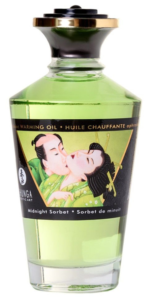 Массажное интимное масло с ароматом щербета - 100 мл.