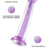 Фиолетовый фаллоимитатор Jelly Dildo M - 18 см.