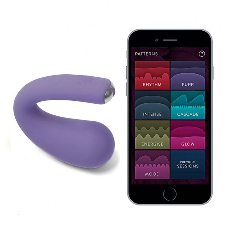 Фиолетовый вибратор Dua G-spot & Clitoral Wearable Vibrator - 17,8 см.