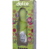 Нежно-зелёный вибратор Dolce Jaxon - 12,5 см.