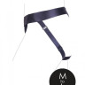 Черные трусики-джоки для страпона с вибропулей - размер M-L