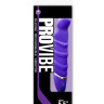 Фиолетовый перезаряжаемый вибратор с ребрышками PROVIBE - 14 см.