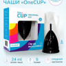 Черная менструальная чаша OneCUP Classic - размер S