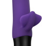 Фиолетовый пульсатор с клиторальным лепестком Bi Stronic Fusion - 21,5 см.