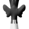 Черный вибратор-кролик Alexios - 21 см.