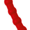 Красная насадка на пенис для двойного проникновения - 19,5 см.