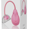 Розовый вакуумный вибромассажер VIBRATING VAGINA PUMP