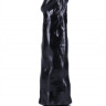 Черный фаллоимитатор-реалистик на присоске №27 - 19,5 см.