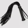 Черный кожаный флоггер Bound to You Faux Leather Flogger - 63,5 см.