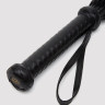 Черный кожаный флоггер Bound to You Faux Leather Flogger - 63,5 см.