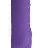 Фиолетовый вибратор с рёбрышками Tiger - 22,3 см.