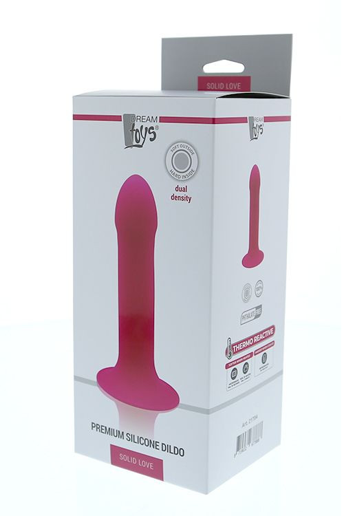 Розовый фаллоимитатор-реалистик PREMIUM DILDO 7INCH - 16,5 см.