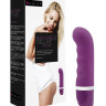 Фиолетовый мини-вибратор Bdesired Deluxe Pearl - 15,3 см.